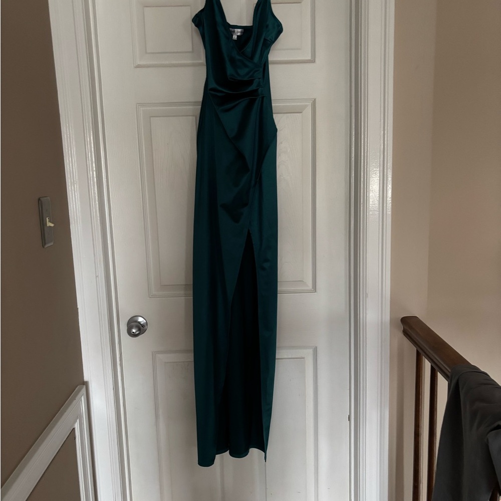 Elegant Teal Evening Gown